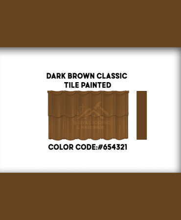 Dark Brown Classic Tile Painted