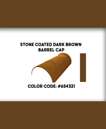 Stone Coated Dark Brown Barell Cap