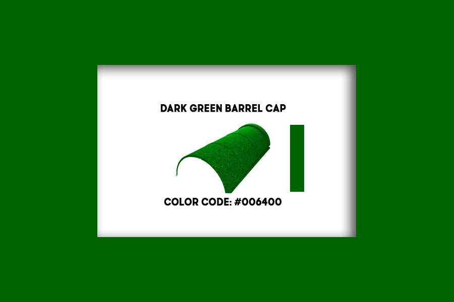 Dark Green Classic Barrel Cap
