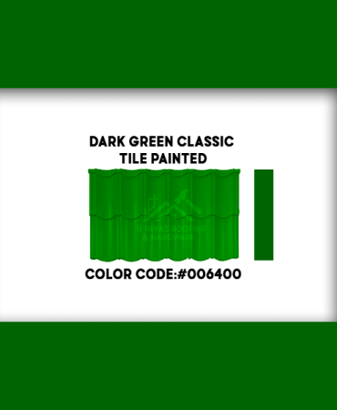 Dark Green Classic Tile Painted