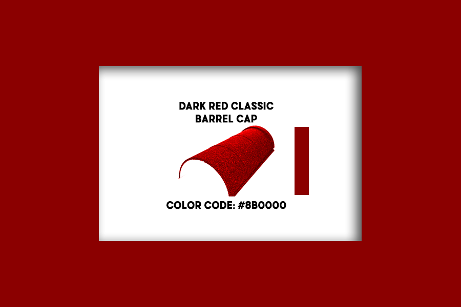 Dark Red Classic Barrel Cap