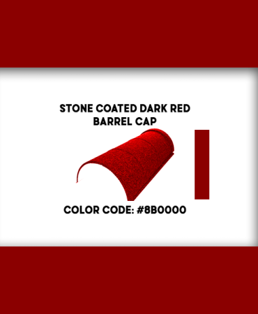 Stone Coated Dark Red Barell Cap