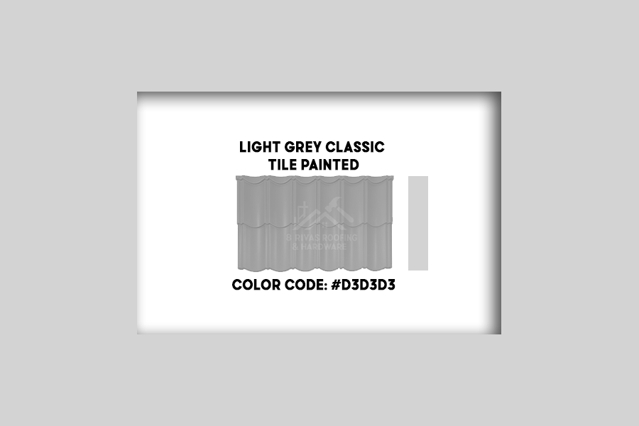 Light Grey Classic Tile Painted