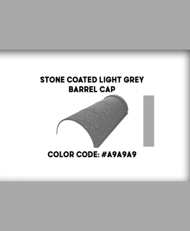 Stone Coated Light Grey Barell Cap