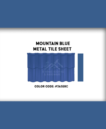 Mountain Blue Classic Tile Painted
