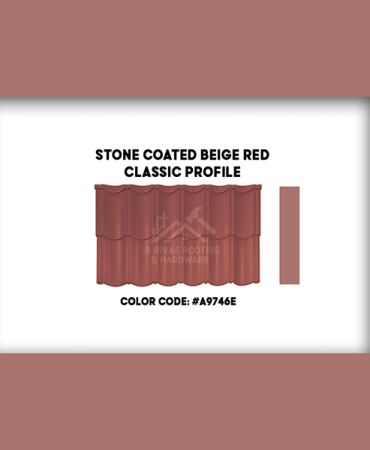 Stone Coated Beige Red