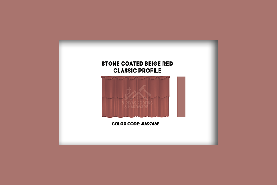 Stone Coated Beige Red