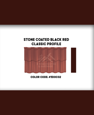 Stone Coated Black Red