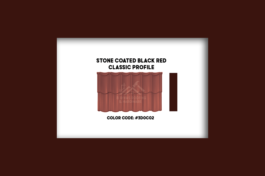 Stone Coated Black Red