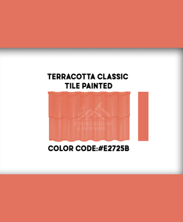 Terracotta Classic Tile Painted