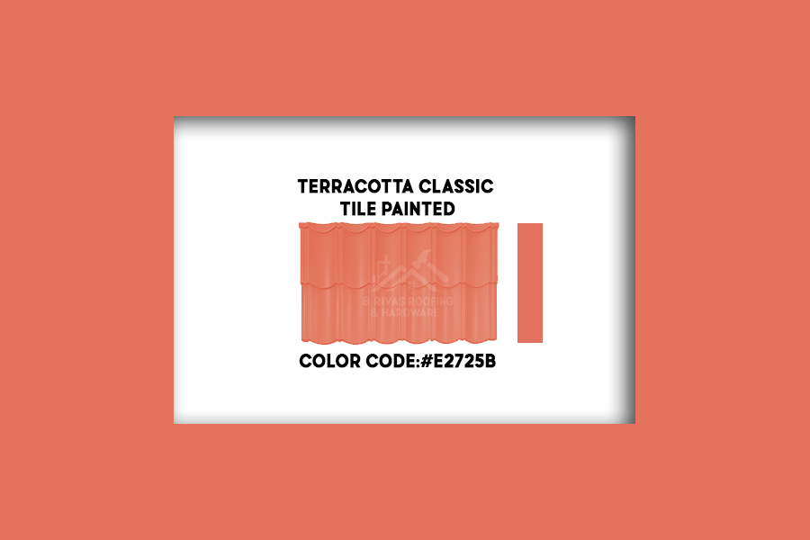 Terracotta Classic Tile Painted